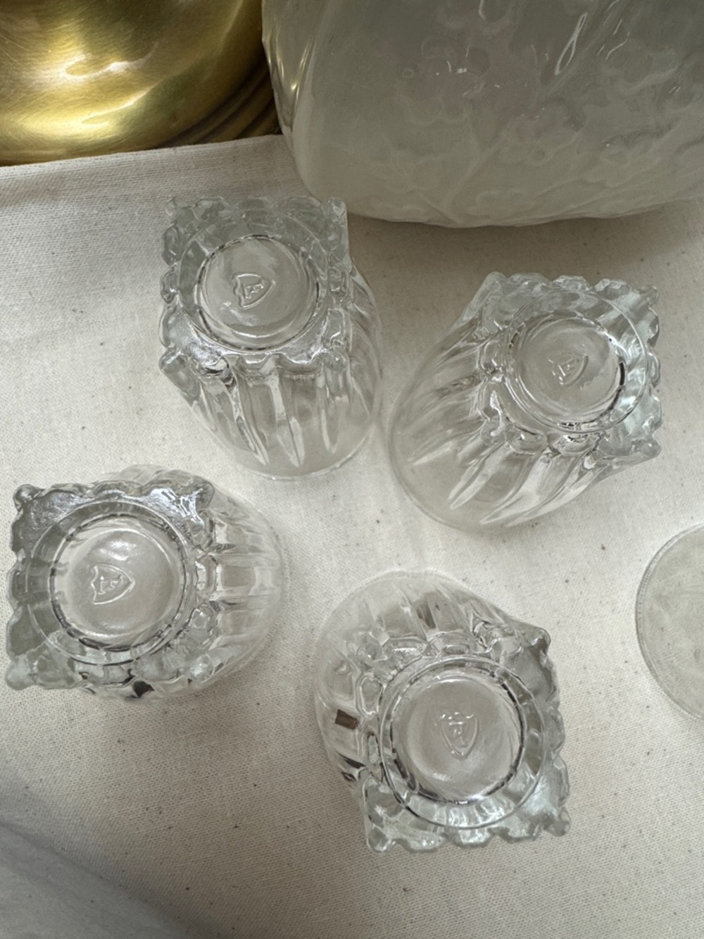 Vintage Smith Glass 1940's Hobnail & Federal Glass Shot (5) glasses - Picture 13 of 14